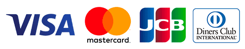 主要なクレジットカードに対応しております